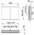 KEUCO Royal Modular 2.0 Spiegelschrank beleuchtet Wandeinbau Aluminium (800210121100000)