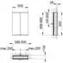 KEUCO Royal Modular 2.0 Spiegelschrank beleuchtet Wandeinbau Aluminium (800210061100200)