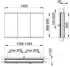 KEUCO Royal Modular 2.0 Spiegelschrank beleuchtet Wandeinbau Aluminium (800310141100200)