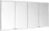 KEUCO Royal Modular 2.0 Spiegelschrank beleuchtet Wandeinbau Aluminium (800410160000400)