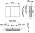 KEUCO Royal Modular 2.0 Spiegelschrank beleuchtet Wandeinbau Aluminium (800310090000300)