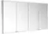 KEUCO Royal Modular 2.0 Spiegelschrank beleuchtet Wandvorbau Aluminium (800411181000000)