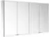 KEUCO Royal Modular 2.0 Spiegelschrank beleuchtet Wandvorbau Aluminium (800411161100400)