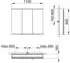 KEUCO Royal Modular 2.0 Spiegelschrank unbeleuchtet Wandvorbau Aluminium (800301111100300)