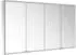 KEUCO Royal Modular 2.0 Spiegelschrank unbeleuchtet Wandvorbau Aluminium (800401171000400)