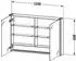 Duravit xSquare Spiegelschrank XS7114 1200 x 156mm Nordic weiß seidenmatt Lack (XS7114039390000)