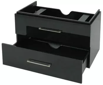 MCW D16 Waschbeckenunterschrank Hochglanz 90cm, schwarz (74355)