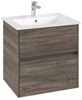 Villeroy & Boch Collaro Waschtischunterschrank 61,1x61x48cm Waschbecken mittig, Graphite (C14300VR)