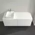 Villeroy & Boch Collaro Waschtischunterschrank 140x54,8x50cm LED 10W links, Taupe (C046B0VM)