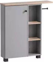 welltime Mehrzweckschrank "Lugo, Breite 70 cm" Holzdekor mit f&uuml;hlbarer Struktur,