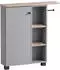 Schildmeyer Lugo Unterschrank Bad 70,7x76,8x17cm Platingrau/Wildeiche (157452)