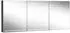 Schneider Grace TW Lichtspiegelschrank 3 Türen 1795x120x700mm schwarz matt (116.580.02.44)