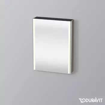 Duravit XSquare Spiegelschrank 1 T&uuml;r 60x80cm Flanell Grau (XS7111L90902000)