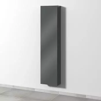 Sanipa 3way Hochschrank 1 Tür, Anthrazit Glanz, 400×1700×199mm (SF16479)