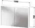 Duravit D-Code Spiegelschrank 2-türig LED-Beleuchtung 1000x700mm (DC7107018181000)