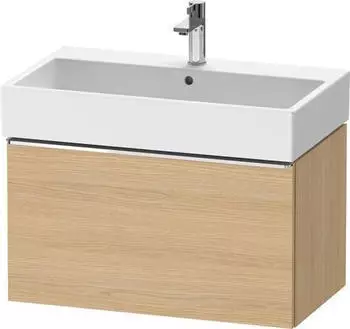 Duravit D-Neo mit 1 Auszug Griff Chrom Hochglanz 784 x 440 x 442 mm Eiche Natur Matt DE4273010300000
