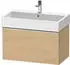 Duravit D-Neo mit 1 Auszug Griff Chrom Hochglanz 784 x 440 x 442 mm Eiche Natur Matt DE4273010300000