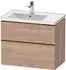 Duravit D-Neo für 236980 mit 2 Auszügen Griff Bronze Gebürstet 784 x 625 x 452 mm Eiche Marmoriert Matt DE4357004550000