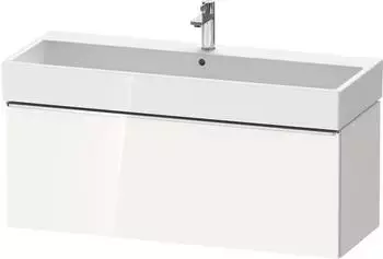 Duravit D-Neo mit 1 Auszug Griff Chrom Hochglanz 1184 x 440 x 442 mm Wei&szlig; Hochglanz DE4275010220000