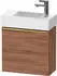 Duravit D-Neo mit 1 Tür Anschlag rechts Griff Gold Poliert 484 x 440 x 222 mm Nussbaum Natur Matt DE4219R34790000