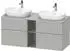 Duravit D-Neo Konsolenwaschtischunterschrank für 2 Becken mit 4 Auszügen und 2 Fächern Griff Chrom Hochglanz 1400 x 644 x 550 mm -... DE4970B10070000
