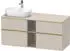 Duravit D-Neo Konsolenwaschtischunterschrank für Becken links mit 4 Auszügen und 2 Fächern Griff Gold Poliert 1400 x 644 x 550 mm -... DE4970L34910000