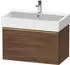 Duravit D-Neo mit 1 Auszug Griff Gold Poliert 784 x 440 x 442 mm Nussbaum dunkel Matt DE4273034210000