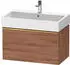 Duravit D-Neo mit 1 Auszug Griff Gold Poliert 784 x 440 x 442 mm Nussbaum Natur Matt DE4273034790000