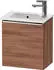 Duravit D-Neo mit 1 Tür Anschlag links Griff Chrom Hochglanz 410 x 440 x 274 mm Nussbaum Natur Matt DE4259L10790000