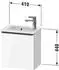 Duravit D-Neo mit 1 Tür Anschlag links Griff Chrom Hochglanz 410 x 440 x 274 mm Nussbaum Natur Matt DE4259L10790000