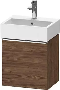 Duravit D-Neo mit 1 T&uuml;r Anschlag rechts Griff Chrom Hochglanz 434 x 440 x 322 mm Nussbaum dunkel Matt DE4217R10210000