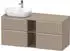 Duravit D-Neo Konsolenwaschtischunterschrank für Becken links mit 4 Auszügen und 2 Fächern Griff Chrom Hochglanz 1400 x 644 x 550... DE4970L10750000