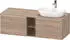Duravit D-Neo Konsolenwaschtischunterschrank für Becken rechts mit 2 Auszügen und 2 Fächern Griff Chrom Hochglanz 1400 x 459 x 550... DE4950R10550000