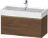 Duravit D-Neo mit 1 Auszug Griff Gold Poliert 984 x 440 x 442 mm Nussbaum dunkel Matt DE4274034210000