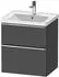 Duravit D-Neo mit 2 Auszügen Griff Chrom Hochglanz 584 x 625 x 452 mm Graphit Matt DE4359010490000