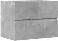 vidaXL Badschrank Betongrau 60x38,5x45 cm Holzwerkstoff