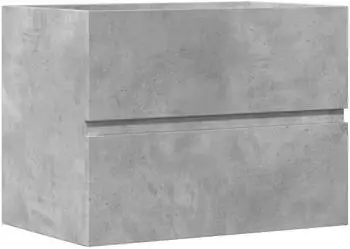 vidaXL Waschtischschrank Betongrau 60x38,5x45cm Holzwerkstoff (856242)