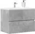 vidaXL Waschtischschrank Betongrau 60x38,5x45cm Holzwerkstoff (856242)
