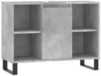 vidaXL Badschrank Betongrau 80x33x60 cm Holzwerkstoff