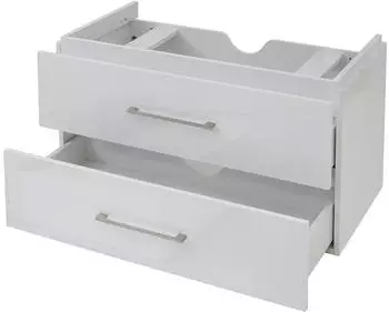 MCW Waschbeckenunterschrank MCW-D16, Hochglanz, 90cm, Wei&szlig; (MCW-D16)