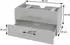 MCW Waschbeckenunterschrank MCW-D16, Hochglanz, 90cm, Weiß (MCW-D16)