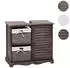 MCW Waschbeckenunterschrank H20 Paulownia Korb-Schublade 60x65x31cm shabby grau-braun (MCW-H20)