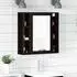 vidaXL Badezimmer-Spiegelschrank Schwarze Eiche 60x16x60cm Holzwerkstoff (862228)