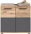 xonox.home Mason Waschbeckenunterschrank Nox Oak/Basaltgrau 60x56x34cm (X12B8705)
