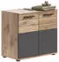 xonox.home Mason Waschbeckenunterschrank Nox Oak/Basaltgrau 60x56x34cm (X12B8705)