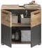 xonox.home Mason Waschbeckenunterschrank Nox Oak/Basaltgrau 60x56x34cm (X12B8705)