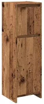 vidaXL Badschrank Hochschrank Altholz-Optik 30x30x95cm (856061)
