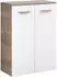 Fackelmann Luxor Doppel-Midischrank hängend 60,5cm Weiß Hochglanz / Steinesche (79903)