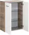 Fackelmann Luxor Doppel-Midischrank hängend 60,5cm Weiß Hochglanz / Steinesche (79903)