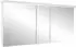 Schneider ALU1 BORDO TW Spiegelschrank 3-türig 149,5x72,6cm LED, eloxiert (188.150.01.50)